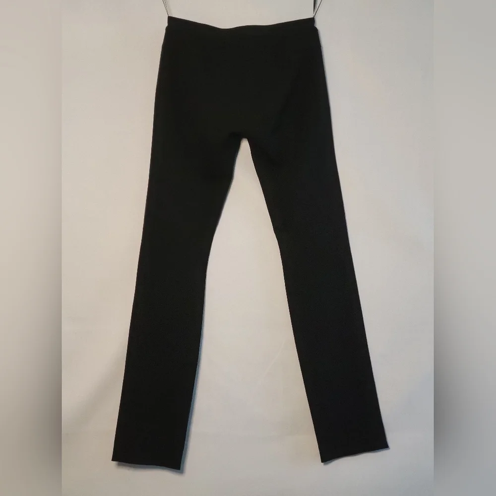 Derek Lam Slim Fit Virgin Wool Blend Black Trouser Pants - Picture 3 of 8